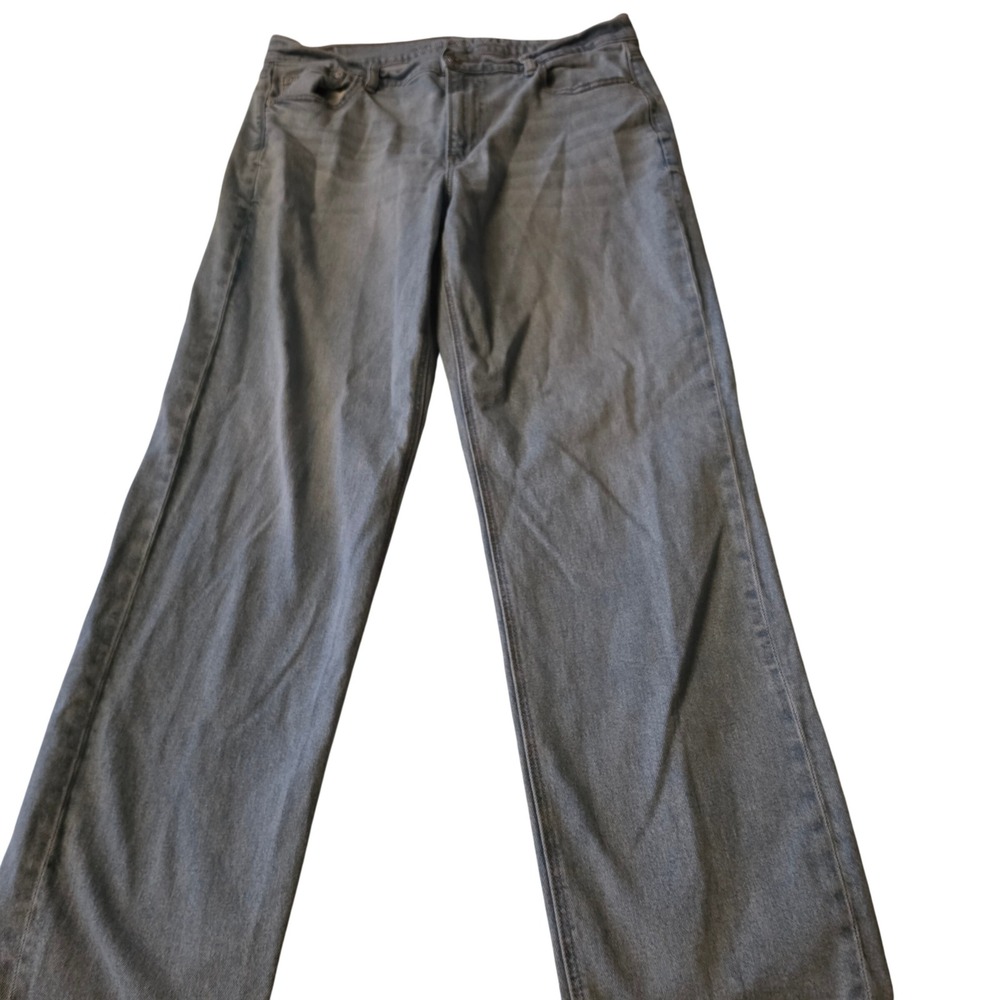 American Eagle Super High-Rise Straight Light Wash Jeans Womens 16 Long